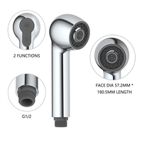 Offre Spéciale Chrome Poli 2 Fonctions Rainshower Cuisine Pulvérisateur Économie D'eau Robinet Main Pluie Douche Simple pour Appartements