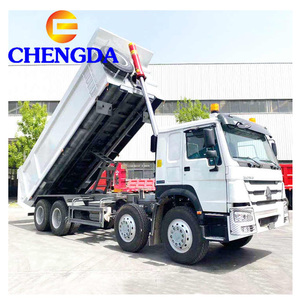 Camion benne Sinotruk HOWO d'occasion, neuf, 371 ch, 8x4, 12 roues, pour le transport, à vendre - Product Image 1