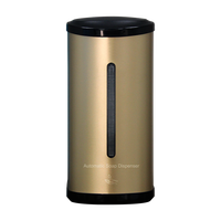 Distributeur de savon mousse sans contact mural en acier inoxydable, grande capacité, pour usage hôtelier moderne, avec capteur infrarouge automatique pour liquide vaisselle