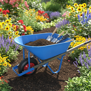 Carrinho de Mão de Aço Resistente ao UV para Uso Externo com Capacidade de Carga de 200kg e Capacidade de Água de 120L - Product Image 4