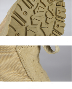 Bottes tactiques à coupe haute pour hommes Trekking résistant Style extérieur Maille EVA imperméable avec fermeture à lacets pour l'été et l'hiver - Product Image 6
