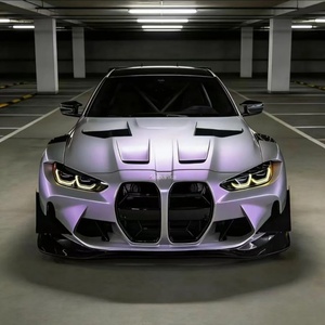 Pellicola per Car Wrapping 2025 Nuova Generazione in PET Satinato Argento Viola di Alta Qualità, Protezione Vernice Senza Residui - Product Image 4