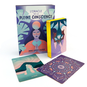 Caja con Tapa y Base para Cartas del <span class=keywords><strong>Tarot</strong></span> Divino, con Guía y Estampado Dorado, Impresión Personalizada al por Mayor - Product Image 3