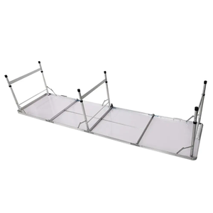 White <b>Camping</b> <b>Foldable</b> Picnic Aluminum <b>Tables</b> Mdf Mesas Plegable 240cm - Product Image 3