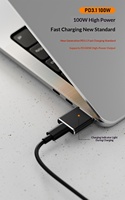 Adaptateur de charge pour ordinateur portable YIXIN USB-C vers MSafe*3 DC pour MacBook Pro/Air - Modèle en alliage d'aluminium CF/MAG3-BK - Neuf