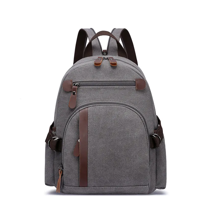 Canvas Backpack for Women Men School Bags Casual Shoulder Travel Day pack