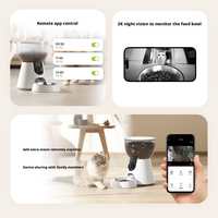 Distributeur automatique intelligent de nourriture pour chats 4L avec caméra HD 2K, application WiFi, couvercle de confidentialité pour chats et chiens, OEM ODM