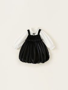 Traje de Niña para Primavera y Otoño, Vestido de Manga Larga, Falda con Lazo, 2 Piezas, Ropa de Moda para Bebés y Niñas - Product Image 5