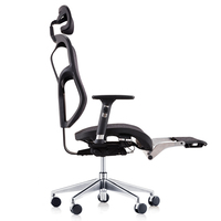 Chaises de bureau en maille pour manager avec dossier haut pivotant, appui-tête et dossier chauffants