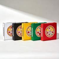 Boîte à pizza écologique recyclable avec logo personnalisé, fabricant de contenants à pizza en carton ondulé, livraison rapide pour les pizzerias