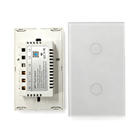 Interruptor de Pared Inteligente WiFi para EE. UU., Interruptor Táctil de 1, 2 o 3 Botones, Sin Neutro, Interruptor Inteligente para el Hogar, Compatible con eWelink, Alexa y Google Home