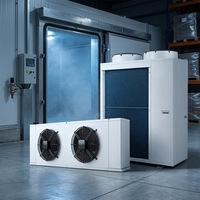 Condenseur à air haute efficacité pour unités de réfrigération industrielles de stockage frigorifique, système d'échange de chaleur à faible bruit et économie d'énergie