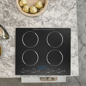 Table de cuisson à induction électrique encastrable 220-240V 7000W à 4 brûleurs, panneau en céramique, commande tactile, compatible avec les woks, contrôlable par application - Product Image 2