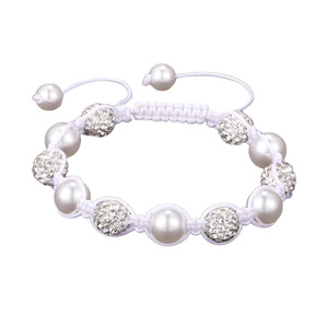 Pearl <b>Bracelet</b> White <b>Adjustable</b> Beaded Jewelry For Everyday Wear Unisex - Product Image 4