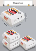 Cajas de Embalaje Personalizadas al por Mayor para Pollo Frito Estilo KFC, Caja de Cartón con Impresión en Dorado para Alimentos como Alitas de Pollo y Papas Fritas
