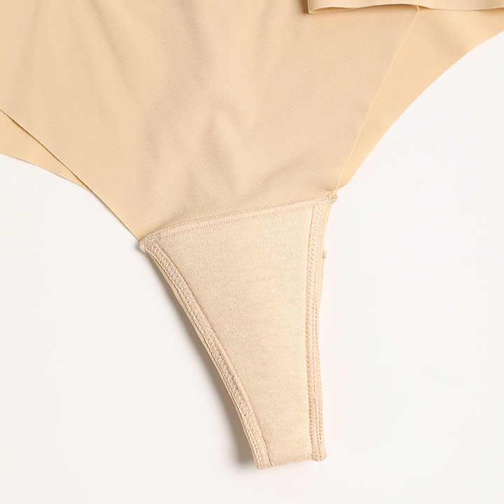 Sexy Seamless Anti Camel Toe Proof Women Underwear High Waist Ice Silk Cotton Briefs Thongs for