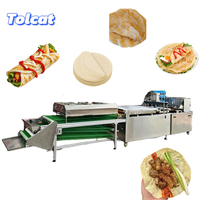 Autres machines de transformation des céréales, machine commerciale automatique de production de crêpes plates, équipement de production alimentaire à fonctionnement stable