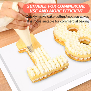 8 Inch 0-8 Bakeware Bánh Chảo Bánh Sô Cô La Nướng Loaf Khuôn Thép Không Gỉ Số Bánh Khuôn Cho Baking Đảng - Product Image 6