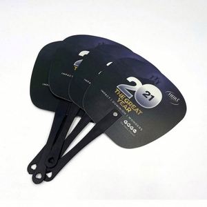 Good Quality Plastic PP Custom Round <b>Hand</b> <b>Fan</b> - Product Image 1