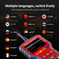 Lector de Códigos OBD2 K2, Herramienta de Diagnóstico para Automóviles, Escáner de Automóviles OBDII/EOBD Multi-idioma