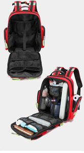 Mochila de Emergencia Impermeable Oxford para Kit de <span class=keywords><strong>Primeros</strong></span> <span class=keywords><strong>Auxilios</strong></span> y Supervivencia, Venta al por Mayor Directa de Fábrica China, Kit Familiar de Emergencia contra Incendios - Product Image 4