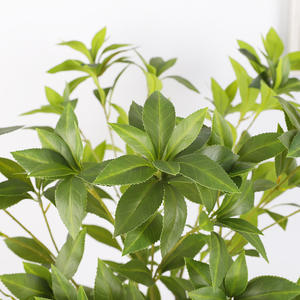 ‫ زخرفة الرودودندرون الاصطناعي للزفاف ورقة خضراء نبات اصطناعي ورقة نبات الرودودندرون - Product Image 4