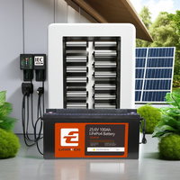 Batterie LiFePO4 sur rack haute capacité personnalisée 51,2 V 600 Ah 30 kWh, système de stockage d'énergie solaire empilable