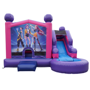 Nuevo Diseño K-POP Castillo Inflable con Tobogán para Niñas, Castillo Inflable para Fiestas Infantiles en <span class=keywords><strong>Alquiler</strong></span> - Product Image 3