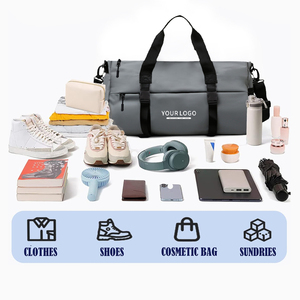 Gym Bag for Men with Shoes Compartment and Wet Pocket Convertible Fashion Duffle Bag and Gym <b>Backpack</b> Waterproof Sports Bags - Product Image 3