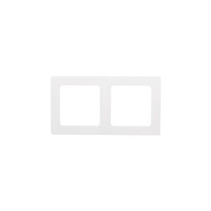 Placca da parete in vetro bianco a 2 interruttori, design elegante ideale per controllare le luci e migliorare l'arredamento degli spazi. - Product Image 3