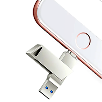 Clé USB Lightning OTG 2 en 1 USB 3.0, 8 Go 16 Go 32 Go 64 Go 128 Go 256 Go 512 Go, pour iPhone et iPad