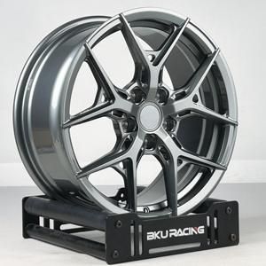 Jantes Bku forgées 5X120.65 pour Chevrolet Corvette C5 C6 C7 C8 19 20 21 22 pouces, jantes en alliage concave personnalisées, noir brillant - Product Image 5