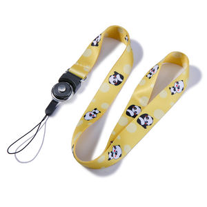 高品質かわいい漫画中国パンダロゴ競争力のある価格ポリエステルストラップ - Product Image 4