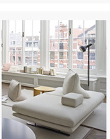 Canapé en tissu unique de style nordique créatif, pour petit appartement, avec accoudoirs princesse, sans dossier, style minimaliste, pour hôtel
