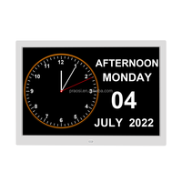 Écran LCD de 15 pouces avec wi-fi, prévisions météorologiques, montage mural, calendrier numérique, horloge de jour, rappel de médicaments, réveil intelligent pour les personnes âgées