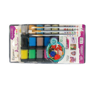 Ensemble de 12 peintures acryliques de qualité supérieure avec 3 pinceaux et 1 éponge pour artiste - Product Image 6