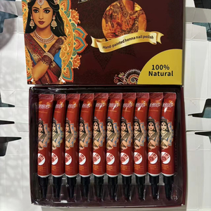 En Existencia 1 Caja Mehndi Indio Orgánico Marrón Rojo Anaranjado Rojo Oscuro 9 Colores Secado Rápido <span class=keywords><strong>Henna</strong></span> Temporal en Tubo para Musulmanes - Product Image 1