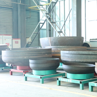 Cubierta Cúpula de Acero Inoxidable NDT con Ra≤0.8µm, Cabeza Torisférica Calificada Según Dibujo, Estructura Estable, Fabricada por Hilado