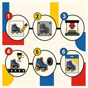 Ensemble d'aimants de réfrigérateur en émail rétro Bauhaus, style Mondrian, radio, télévision, caméra, tourne-disque, <span class=keywords><strong>horloge</strong></span>, Game Boy, art moderne, aimants en métal - Product Image 2