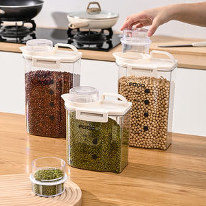 रसोई खाद्य भंडारण बॉक्स के साथ पोर्टेबल होम आयताकार प्लास्टिक भंडारण बॉक्स रसोई खाद्य भंडारण बॉक्स - Product Image 6