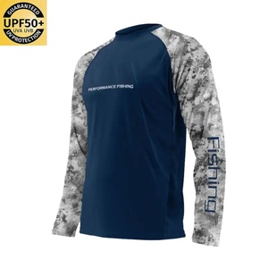 Chemise de pêche personnalisée en tissu rafraîchissant en soie glacée avec protection solaire SPF, chemise de performance à manches longues pour la pêche, chemise de randonnée - Product Image 2