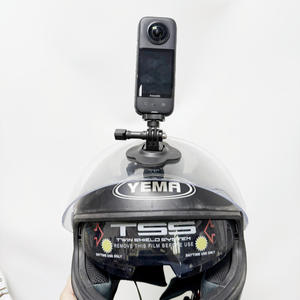 Accessoire de caméra d'action GOPRO de haute qualité pour DJI Insta360, support de casque adhésif incurvé avec silicone et plastique flexibles - Product Image 5