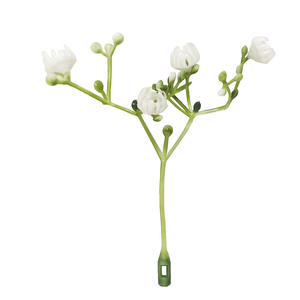 Bouquet de mariage en plastique au toucher réel, fausses plantes, fleurs artificielles de gypsophile blanches, décoration de mariage - Product Image 5
