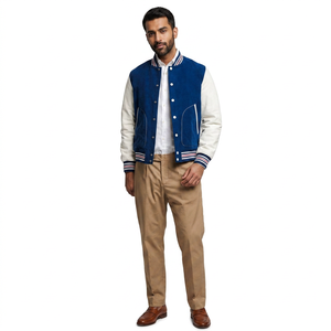 Chaquetas universitarias a granel para hombres y mujeres a la venta en abrigos forrados suaves baratos para uso informal, chaqueta escolar CollegeBaseballjacket para hombres - Product Image 1