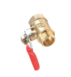 Bille en laiton manuelle avec poignée en PVC, taille personnalisée 20mm-110mm, type à douille pour fluides aqueux - Product Image 2
