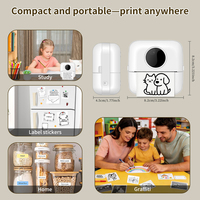 Mini Impresora Fotográfica Portátil, Dispositivo de Impresión de Bolsillo Ligero para Manualidades, Regalos y Proyectos DIY para Padres e Hijos