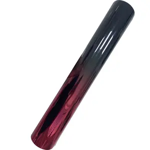 20cm 50cm factory price double tone solar film different colors two tone gradation metallic window film red to black for car