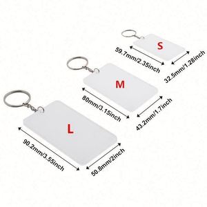 Thermal Transfer Acrylic Keychain Blanks-Recyclable Simple Design Single-Sided DIY <b>Key</b> <b>Rings</b> for <b>Custom</b> Logo Promotional Gifts - Product Image 4