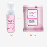 Sacs d'essentiels post-partum inclus, bouteille péri-rectile rétractable, gel, compresse périnéale chaude/froide, sous-vêtements post-partum jetables en coton