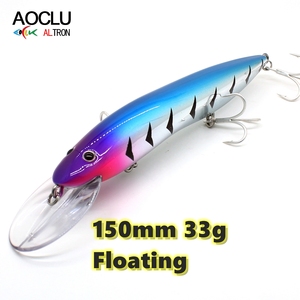 Flottant Minnow 150mm 33g Bionic Artificielle Plongeur Profond Hochet <span class=keywords><strong>Nageur</strong></span> 1PC Fil pour Mer Profonde Bateau D'eau Salée Leurres De Pêche - Product Image 5